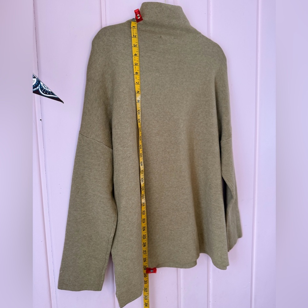 J. Jill Sage Green Turtleneck Sweater szXL - Picture 6 of 6